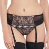 B.Tempt'd B.Sultry Night Suspender Belt B.Tempt'd -Lingerie Store BTemptd B.Sultry Suspender belt black peach Knicker Locker