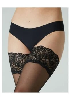 Cette Versailles Black Sheer Hold Ups Cette Hoisery 11 Cette Versailles Black Sheer Hold Ups Cette Hoisery -Lingerie Store Cette versailles hold ups black close knicker locker