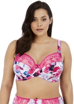 Elomi Morgan Pink Floral Underwire Bra Elomi