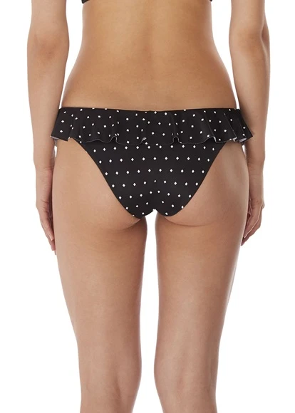 Freya Jewel Cove Black Italini Bikini Brief With Frill Freya 3 Freya Jewel Cove Black Italini Bikini Brief With Frill Freya - Image 2