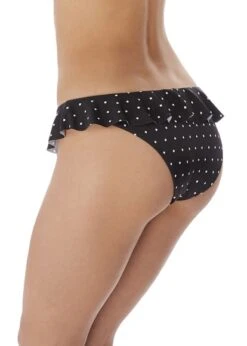 Freya Jewel Cove Black Italini Bikini Brief With Frill Freya 7 Freya Jewel Cove Black Italini Bikini Brief With Frill Freya -Lingerie Store FREYA JEWEL COVE BLACK ITALINI BRIEF FRILL SIDE KNICKER LOCKER