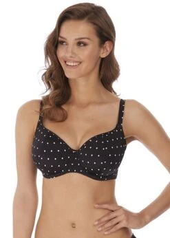 Freya Jewel Cove Black Padded Bikini Top Freya