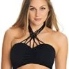 Freya Macrame Black Bandeau Bikini Top Freya 2 Freya Macrame Black Bandeau Bikini Top Freya -Lingerie Store FREYA SWIM MACRAME BLACK UW PADDED BANDEAU BIKINI TOP KNICKER LOCKER