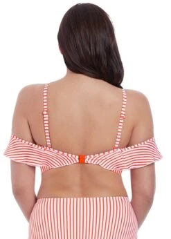 Freya Totally Stripe Flame Bardot Bikini Top Freya 11 Freya Totally Stripe Flame Bardot Bikini Top Freya -Lingerie Store FREYA TOTALLY STRIPE FLAME BARDOT BIKINI TOP BACK KNICKER LOCKER