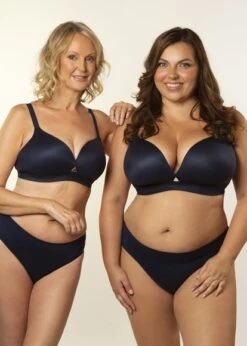 The Freedom Navy Non-Wired Moulded Bra Freedom Underwear -Lingerie Store Freedom Bra non wired navy knicker locker