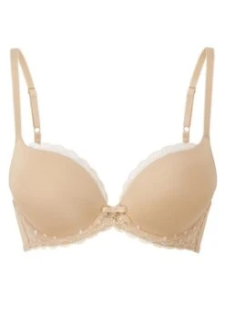 Gossard Scarlett Nude Padded Plunge Bra Gossard -Lingerie Store Gossard scarlett padded bra flat knicker locker