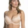 Gossard Scarlett Nude Padded Plunge Bra Gossard -Lingerie Store Gossard scarlett padded bra knicker locker