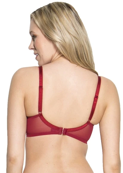 Gossard Glossies Lace Bordeaux Red Sheer Bra Gossard 5 Gossard Glossies Lace Bordeaux Red Sheer Bra Gossard - Image 3