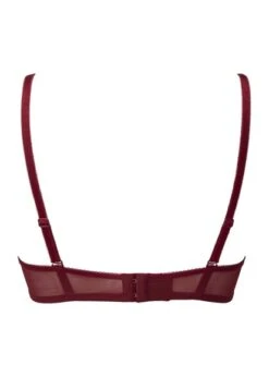 Gossard Glossies Lace Bordeaux Red Sheer Bra Gossard 11 Gossard Glossies Lace Bordeaux Red Sheer Bra Gossard -Lingerie Store Gossard Glossies Lace Bordeaux Bra flat back Knicker Locker