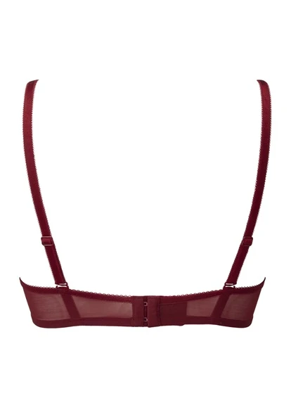 Gossard Glossies Lace Bordeaux Red Sheer Bra Gossard 7 Gossard Glossies Lace Bordeaux Red Sheer Bra Gossard - Image 5