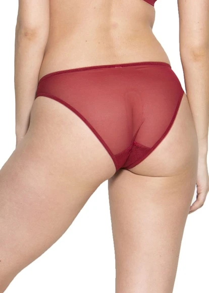 Gossard Glossies Lace Bordeaux Red Brief Gossard 4 Gossard Glossies Lace Bordeaux Red Brief Gossard - Image 2