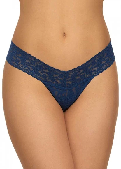 Hanky Panky Signature Lace Oxford Blue Low Rise Thong Hanky Panky 3 Hanky Panky Signature Lace Oxford Blue Low Rise Thong Hanky Panky