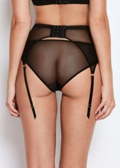 Katherine Hamilton Abbie Black Suspender Belt Katherine Hamilton -Lingerie Store Katherine Hamilton Abbie Black Suspender Belt Back