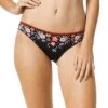 Piha Garden Delight Black Bikini Brief Piha 1 Piha Garden Delight Black Bikini Brief Piha -Lingerie Store Piha Garden Delight bikini bottom black knicker locker