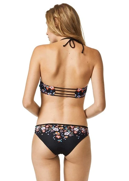 Piha Garden Delight Black Halter Bikini Top Piha 5 Piha Garden Delight Black Halter Bikini Top Piha - Image 3