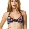 Piha Garden Delight Black Halter Bikini Top Piha -Lingerie Store Piha Garden Delight bikini top black knicker locker
