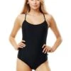 Piha Solid Cami Black Swimsuit Piha 1 Piha Solid Cami Black Swimsuit Piha -Lingerie Store Piha Solid Separate P440 swimsuit black knicker locker