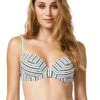 Piha Shadow Stripes Plunge Bikini Top Piha 2 Piha Shadow Stripes Plunge Bikini Top Piha -Lingerie Store Piha shadow stripe plunge uw bikini top knicker locker