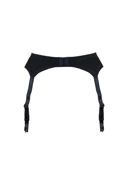 Pour Moi Amour Black/Scarlet Suspender Belt Pour Moi 5 Pour Moi Amour Black/Scarlet Suspender Belt Pour Moi - Image 3