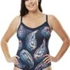 Quayside Paisley V-Neck Swimsuit Quayside 1 Quayside Paisley V-Neck Swimsuit Quayside -Lingerie Store Quayside Paisley v neck swimsuit navy knicker locker