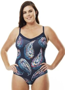 Quayside Paisley V-Neck Swimsuit Quayside
