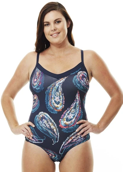 Quayside Paisley V-Neck Swimsuit Quayside 2 Quayside Paisley V-Neck Swimsuit Quayside
