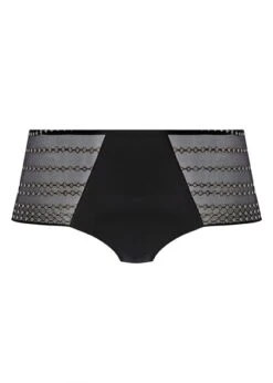 Wacoal Respect Black Short Wacoal 9 Wacoal Respect Black Short Wacoal -Lingerie Store RESPECT BLACK WITH CHAMPAGNE SHORT FLATLAY KNICKER LOCKER