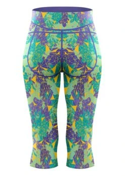 Shock Absorber Activewear Capri Pant Shock Absorber 9 Shock Absorber Activewear Capri Pant Shock Absorber -Lingerie Store S066C 07L CAPRI LEGGING FLAT BACK GEOMETRIC PRINT KNICKER LOCKER