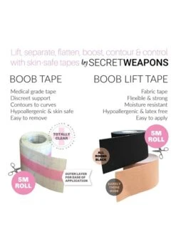 Secret Weapons Fabric Boob Lift Tape Secret Weapons -Lingerie Store Secret Weapons Fabric Boob Tape 3 knicker locker