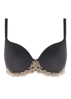 Wacoal Embrace Lace Ebony Contour Bra Wacoal 7 Wacoal Embrace Lace Ebony Contour Bra Wacoal -Lingerie Store WACOAL EMBRACE LACE EBONY SHIFTING SAND CONTOUR BRA FLATLAY KNICKER LOCKER