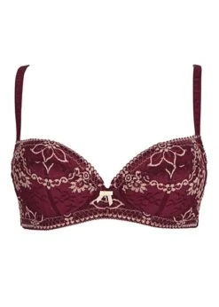 Wacoal Frivole Merlot Padded Balcony Bra Wacoal 9 Wacoal Frivole Merlot Padded Balcony Bra Wacoal -Lingerie Store WACOAL FRIVOLE MERLOT PADDED BALCONY BRA FLAT KNICKER LOCKER