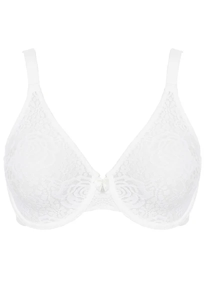 Wacoal Halo Lace Ivory Underwire Bra Wacoal 5 Wacoal Halo Lace Ivory Underwire Bra Wacoal - Image 3