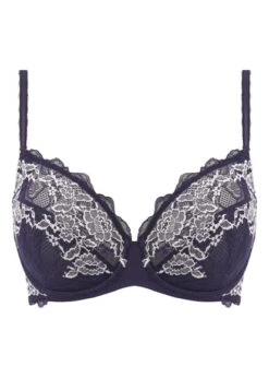 Wacoal Lace Perfection Evening Blue Underwire Bra Wacoal -Lingerie Store WACOAL LACE PERFECTION EVENING BLUE UW BRA FLAT KNICKER LOCKER
