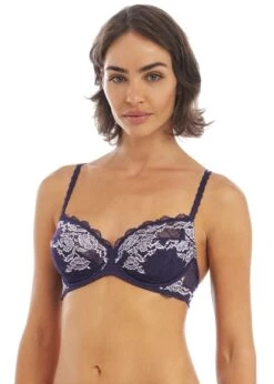 Wacoal Lace Perfection Evening Blue Underwire Bra Wacoal