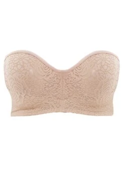 Wacoal Halo Lace Nude Strapless Bra Wacoal 13 Wacoal Halo Lace Nude Strapless Bra Wacoal -Lingerie Store Wacoal Halo Lace Strapless Nude flat Knicker Locker