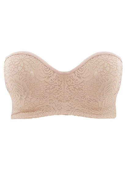 Wacoal Halo Lace Nude Strapless Bra Wacoal 8 Wacoal Halo Lace Nude Strapless Bra Wacoal - Image 6