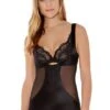 Wacoal Vision Black Cupless Control Body Wacoal 1 Wacoal Vision Black Cupless Control Body Wacoal -Lingerie Store Wacoal Vision Cupless Body close Knicker Locker