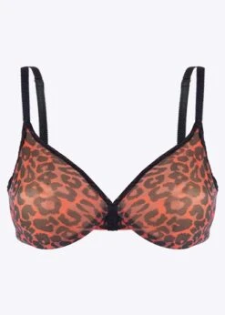 Gossard Glossies Red Leopard Sheer Bra Gossard 9 Gossard Glossies Red Leopard Sheer Bra Gossard -Lingerie Store gossard glossies leopard red bra flat knicker locker