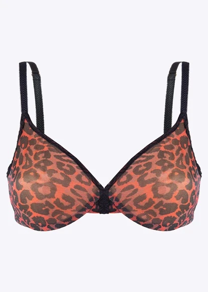 Gossard Glossies Red Leopard Sheer Bra Gossard 6 Gossard Glossies Red Leopard Sheer Bra Gossard - Image 4
