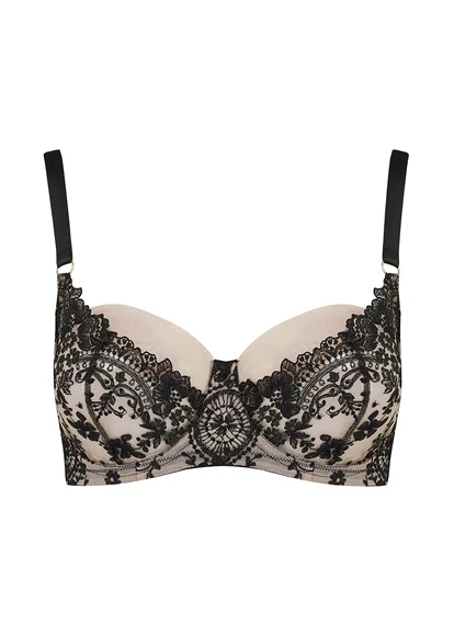 Katherine Hamilton Abrielle Black Embroidered Bra Katherine Hamilton 6 Katherine Hamilton Abrielle Black Embroidered Bra Katherine Hamilton - Image 4
