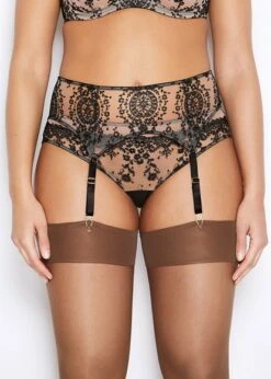 Katherine Hamilton Abrielle Black Suspender Belt Katherine Hamilton