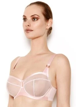 Katherine Hamilton Nina Sheer Pink Bra Katherine Hamilton 7 Katherine Hamilton Nina Sheer Pink Bra Katherine Hamilton -Lingerie Store katherine hamilton nina rose bra side