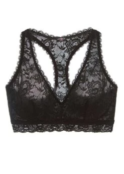 Cosabella Curvy Never Say Never Racerback Black Bralette Cosabella -Lingerie Store never say never racerback bralette black flat knicker locker