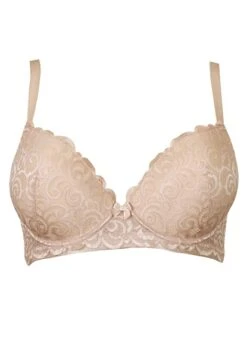 Pour Moi Romance Almond Moulded Push Up Bra Pour Moi -Lingerie Store pour moi romance almond push up bra flat knicker locker